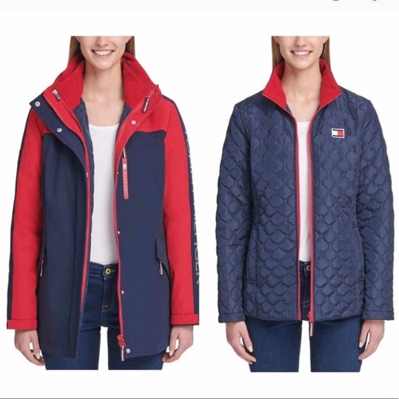 Tommy Hilfiger NWT 3 in 1 All Weather System Jacket Size S - Picture 12 of 15